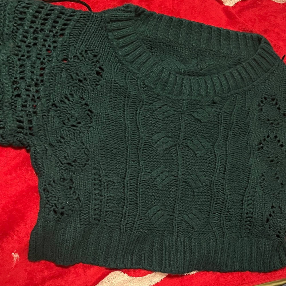 Women's Teal Sweater - Crew Neck